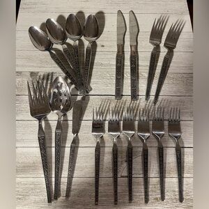 Vtg. Riviera Cordova 17pc. Flatware Stainless Steel Japan